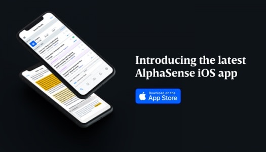 Introducing the latest AlphaSense iOS app.