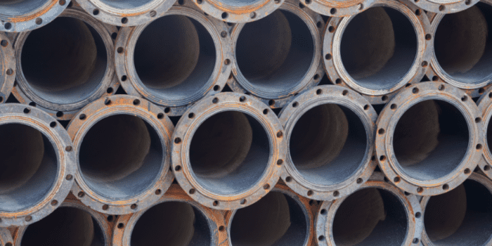Stack of pipes.