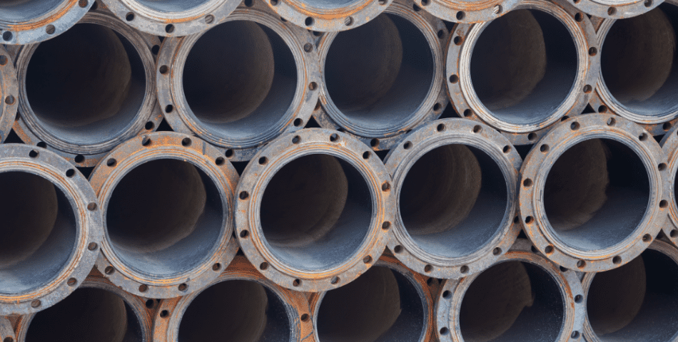 Stack of pipes.