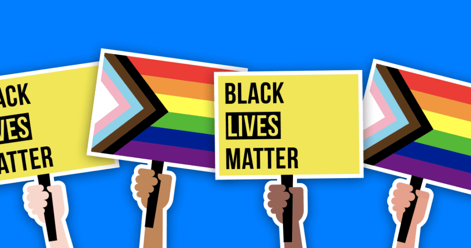Pride and BLM Flags