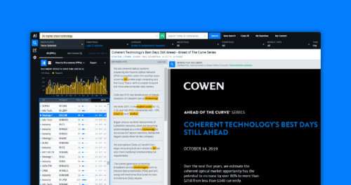 Cowen Data screenshot.