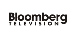 black Bloomberg Television logo.