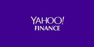 Purple Yahoo Finance logo.