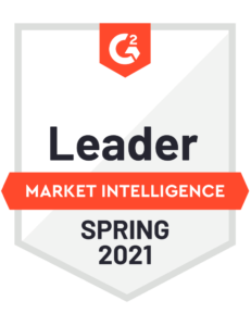 G2 Leader in Market Intelligence Award