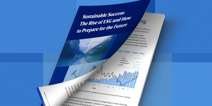 Cover image of the Rise of ESG White Paper