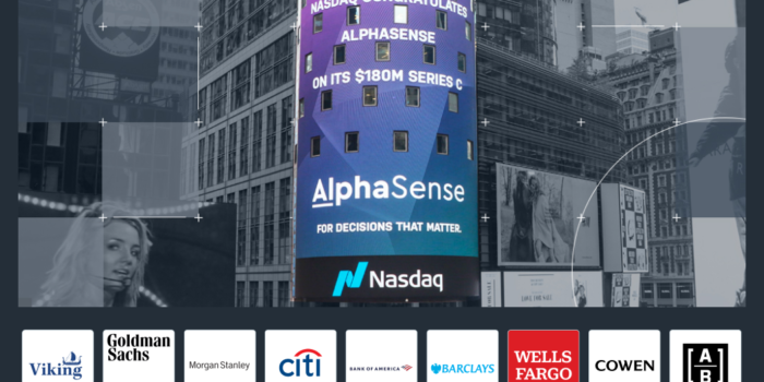 Nasdaq AlphaSense Funding Billboard