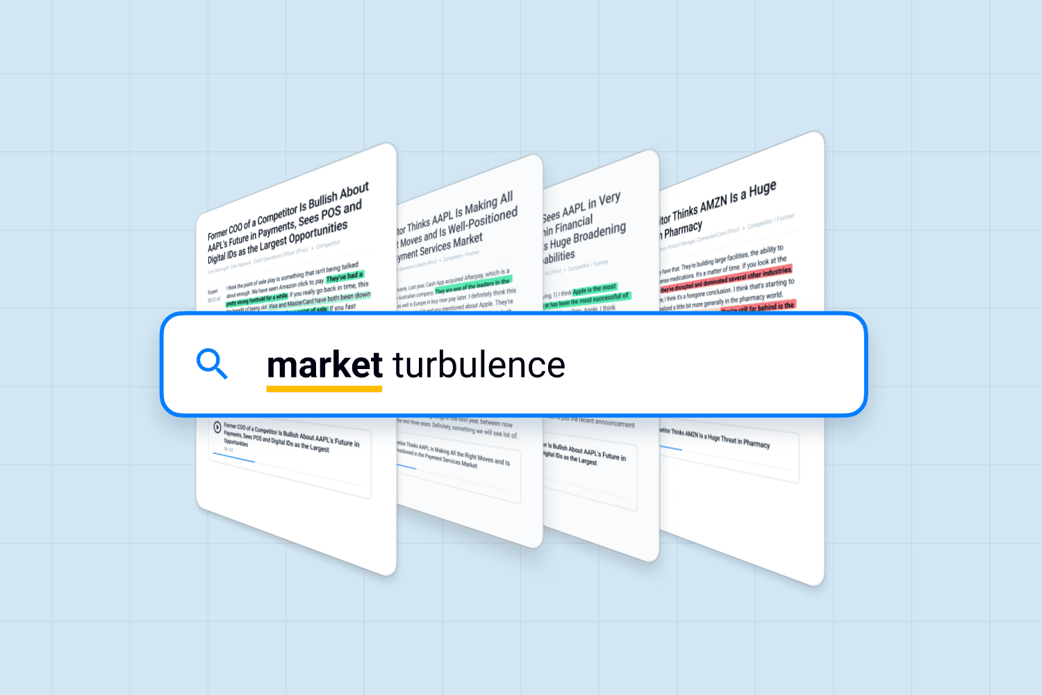 turbulent market with expert call transcripts