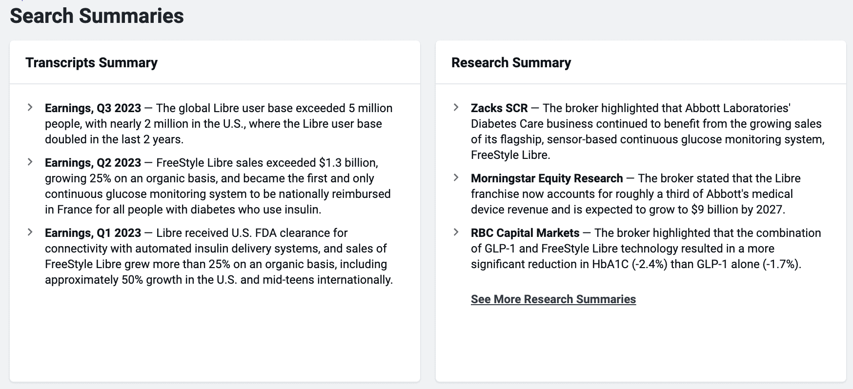 market landscape analysis transcripts and research summary